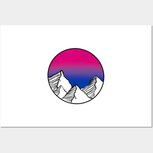 Bi Flag Mountains Posters and Art